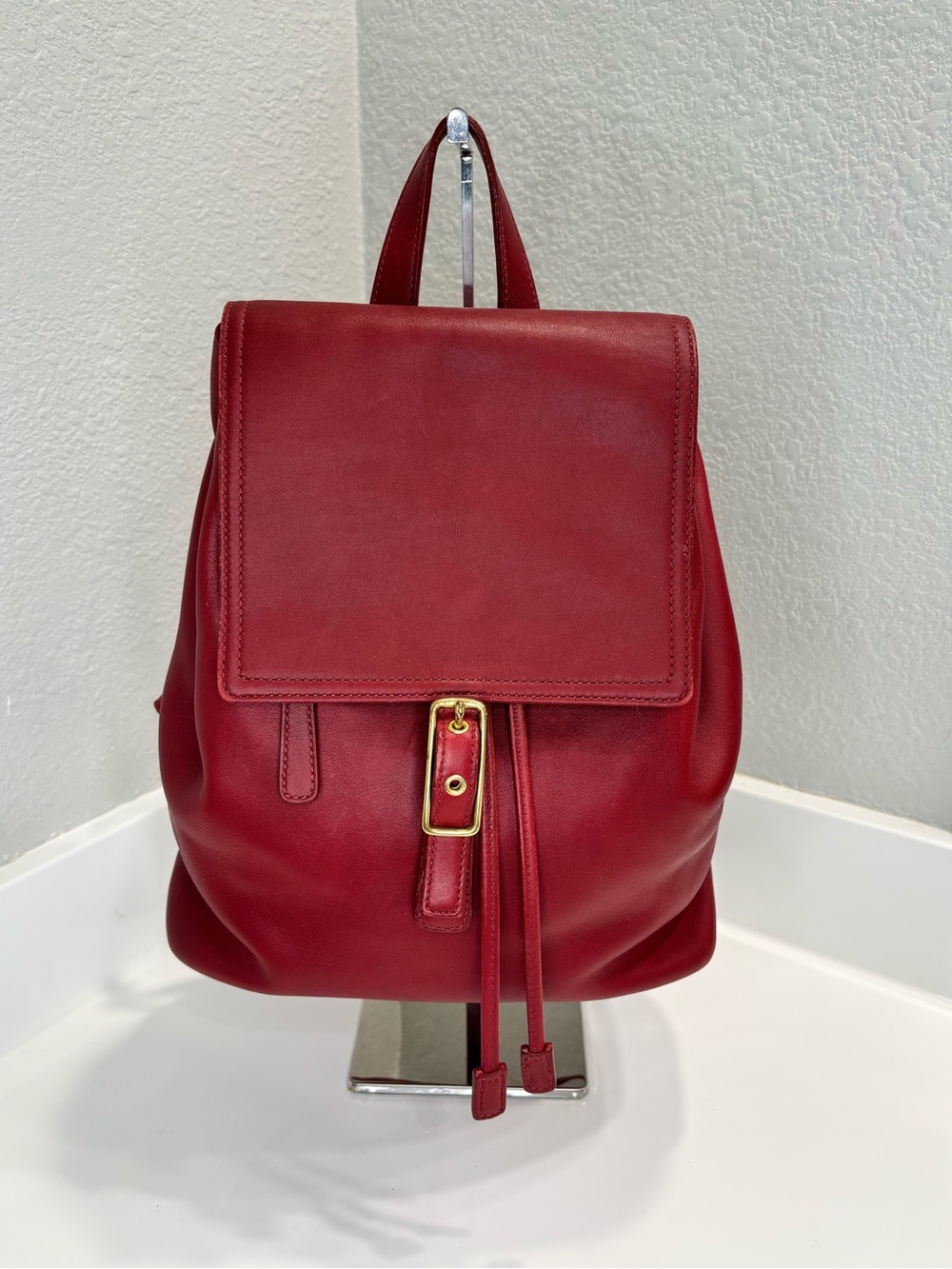 Vintage Coach Legacy Drawstring Snap Backpack